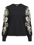 OBJECT LONG SLEEVE TOP, Black, highres - 23045065_Black_1136218_001.jpg