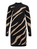Product image thumbnail - OBJRAY KNITTED DRESS, Black | 1
