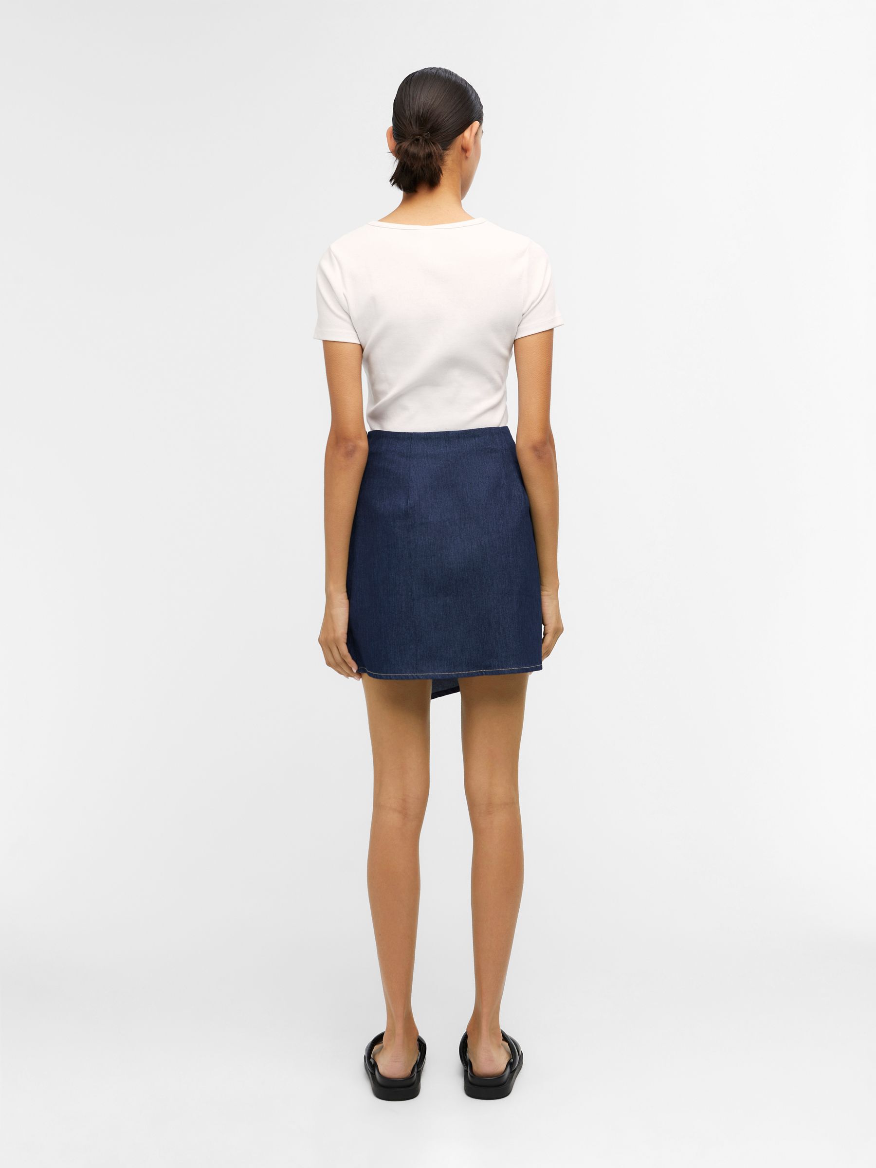 DENIM WRAP SKIRT Blue .OBJECT CI Finland