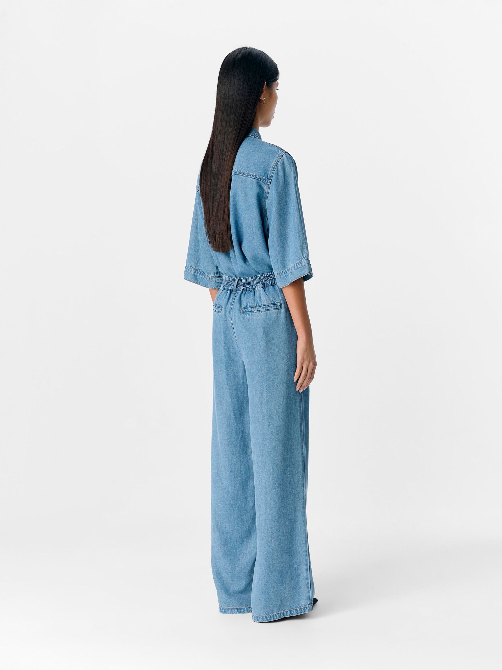 Carousel image - AMPLE PANTALON, Light Blue Denim | 4