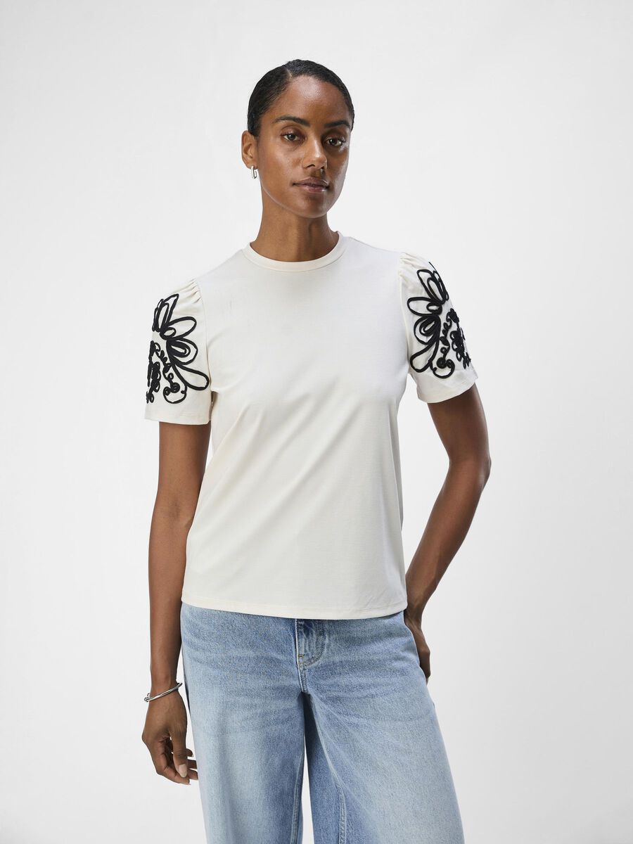OBJECT SHORT SLEEVED TOP, White, highres - 23045915_White_1164956_003.jpg