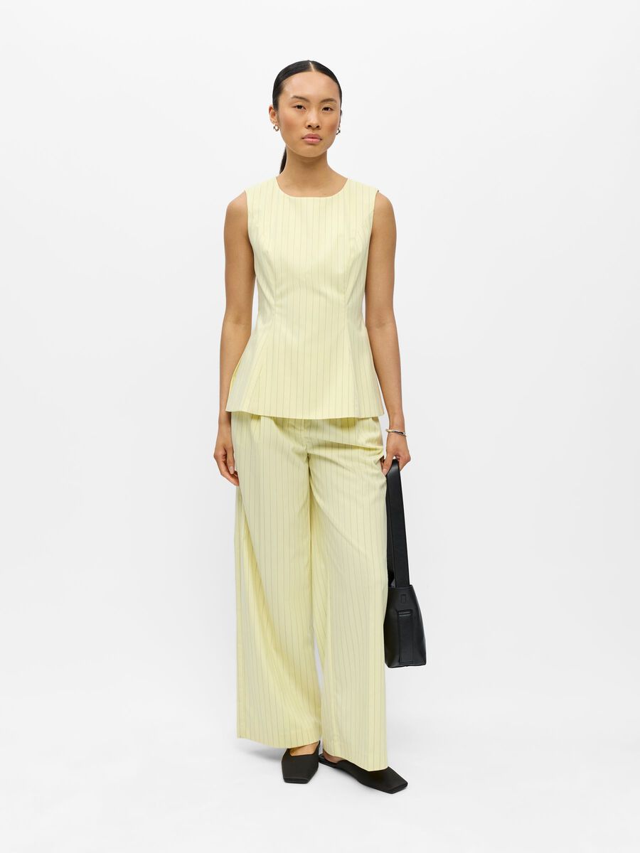 Carousel image - PEPLUM TOP, Tender Yellow | 4