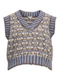 Product image thumbnail - DÉTAILLÉ GILET TRICOTÉ, Baby Lavender | 1