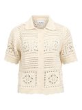 Product image thumbnail - POINTELLE-STRIK CARDIGAN, Birch | 1