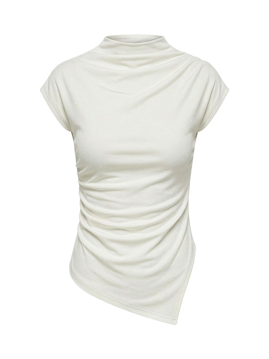 Product carousel image - RYNKEEFFEKT ASYMMETRISK TOP, Cloud Dancer | 1