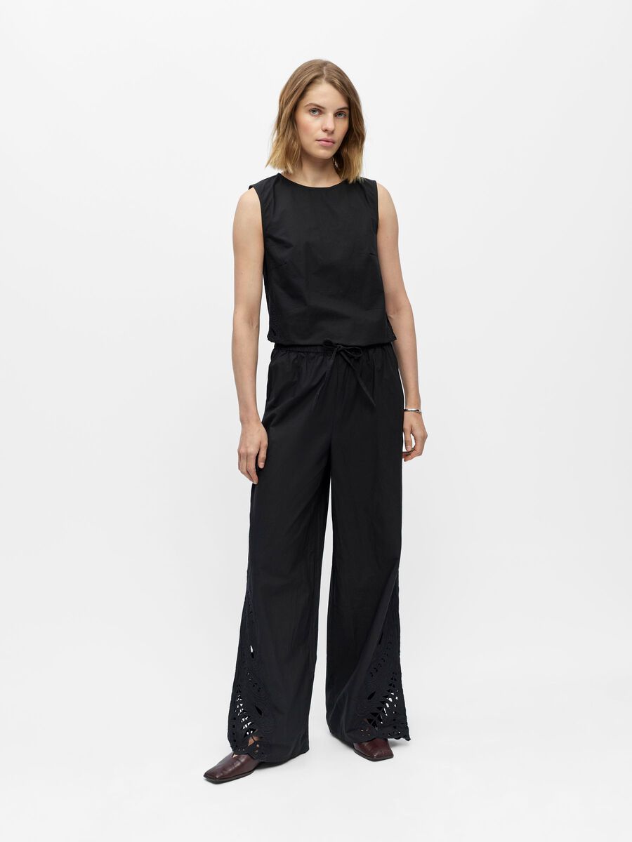 Carousel image - LACE TROUSERS, Black | 4