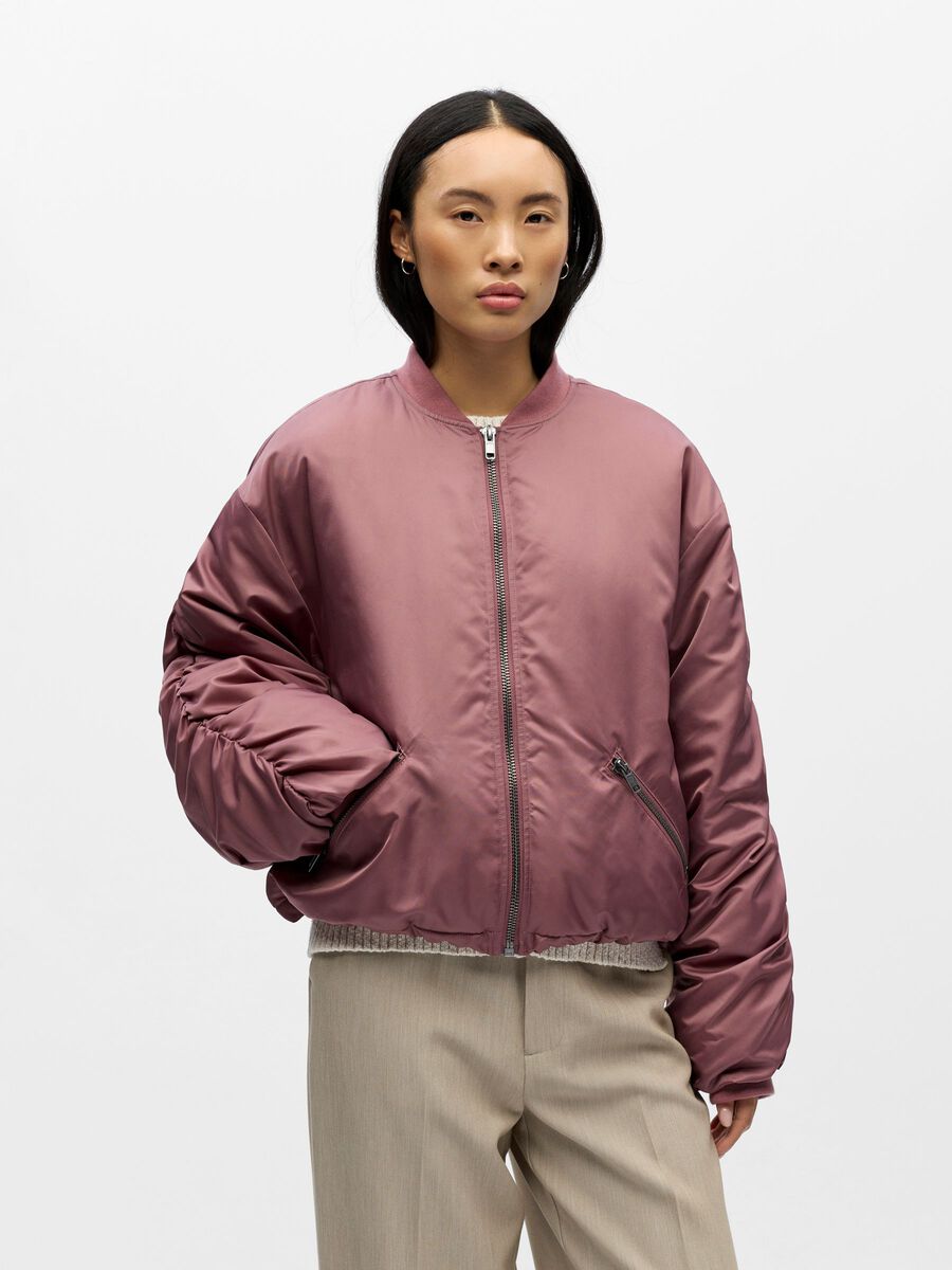 Product carousel image - BOMBER JACKET, Rose Brown | 1