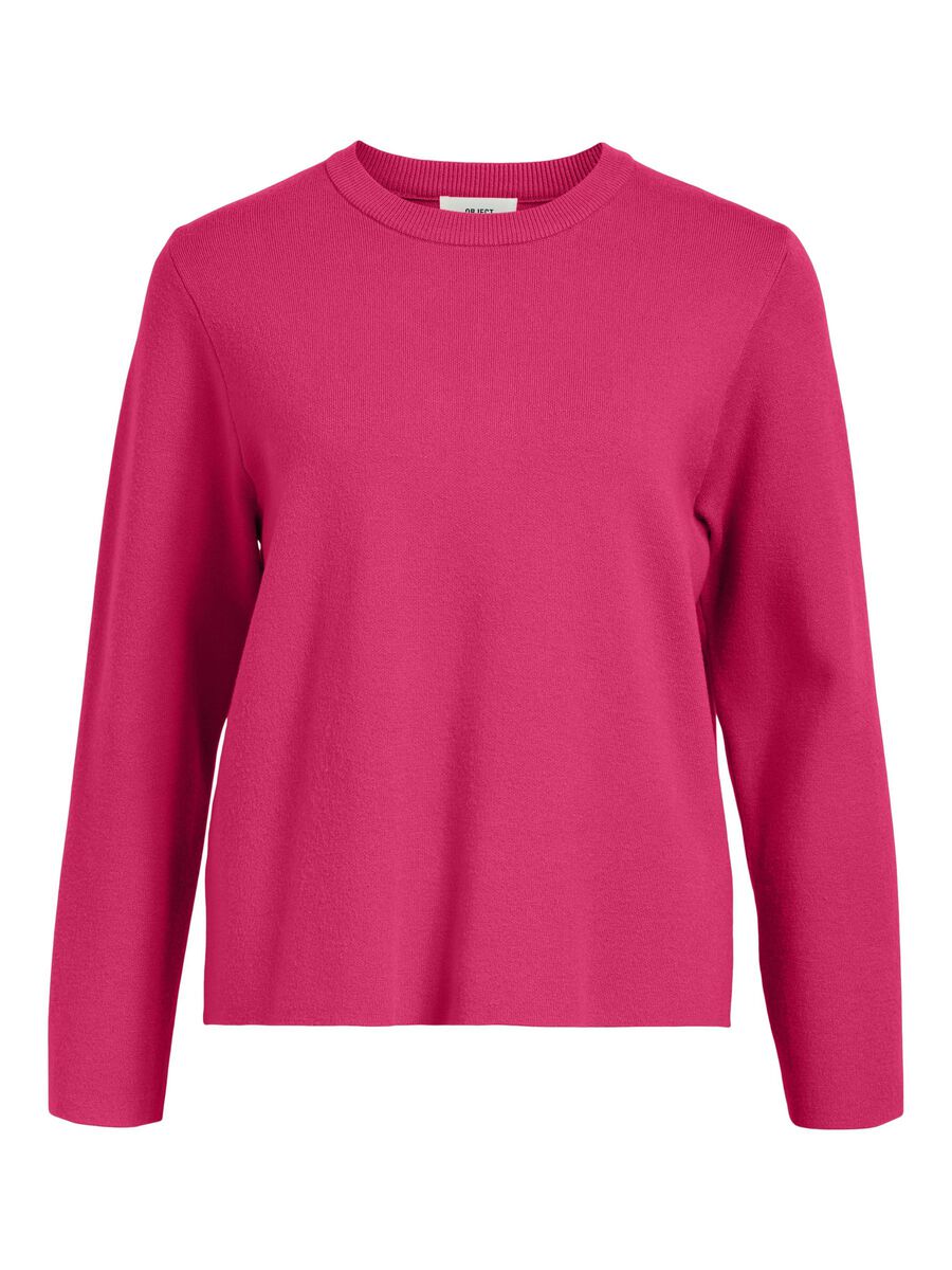 OBJECT MANCHES LONGUES PULL EN MAILLE, Raspberry Sorbet, highres - 23043511_RaspberrySorbet_1109826_001.jpg