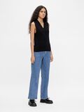 Object Collectors Item V-NECK KNITTED VEST, Black, highres - 23035776_Black_005.jpg