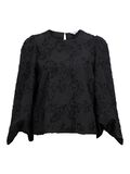 Product image thumbnail - FLORAL BLOUSE, Black | 1