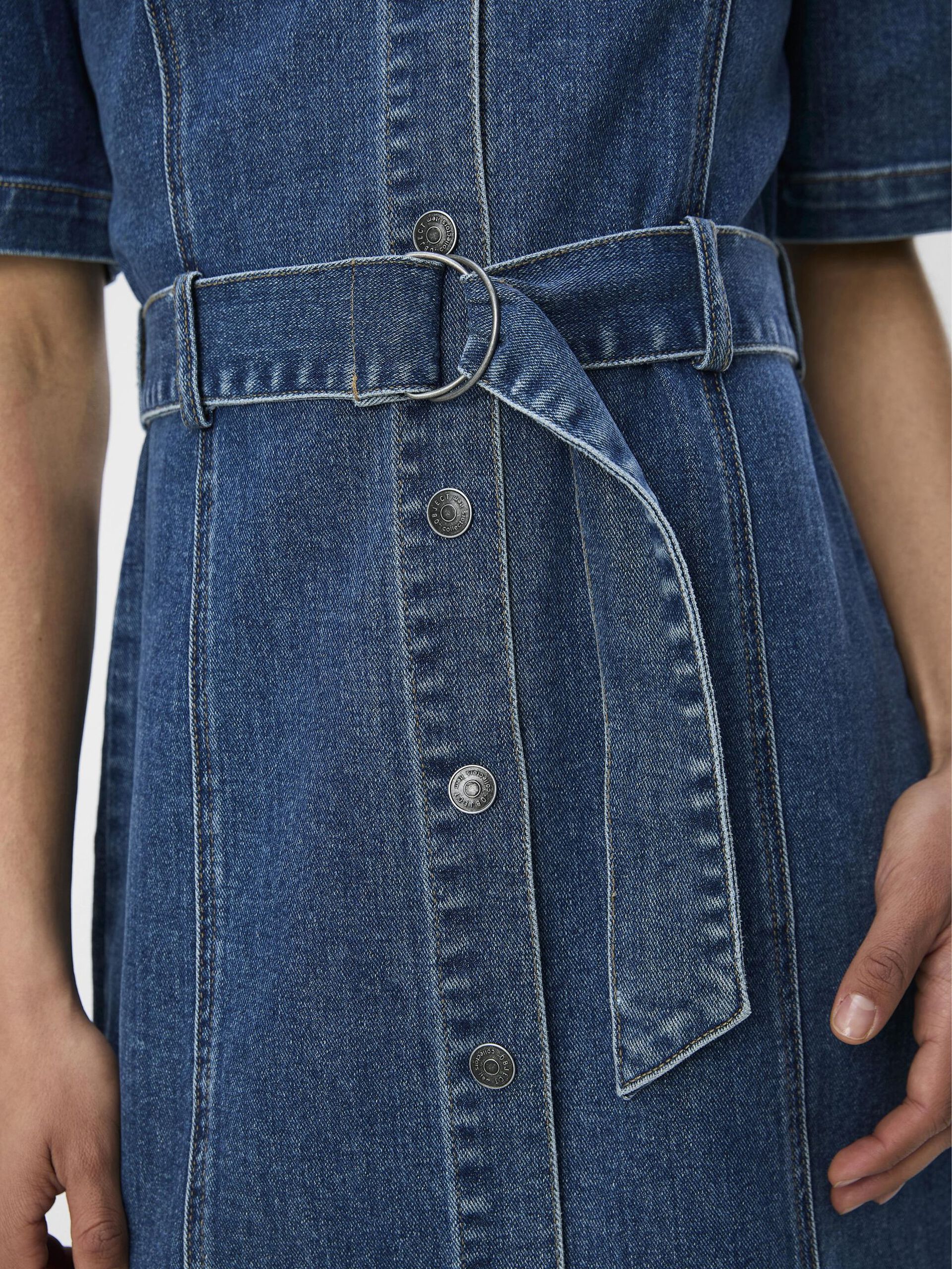 Carousel image - JEAN ROBE MI-LONGUE, Medium Blue Denim | 5
