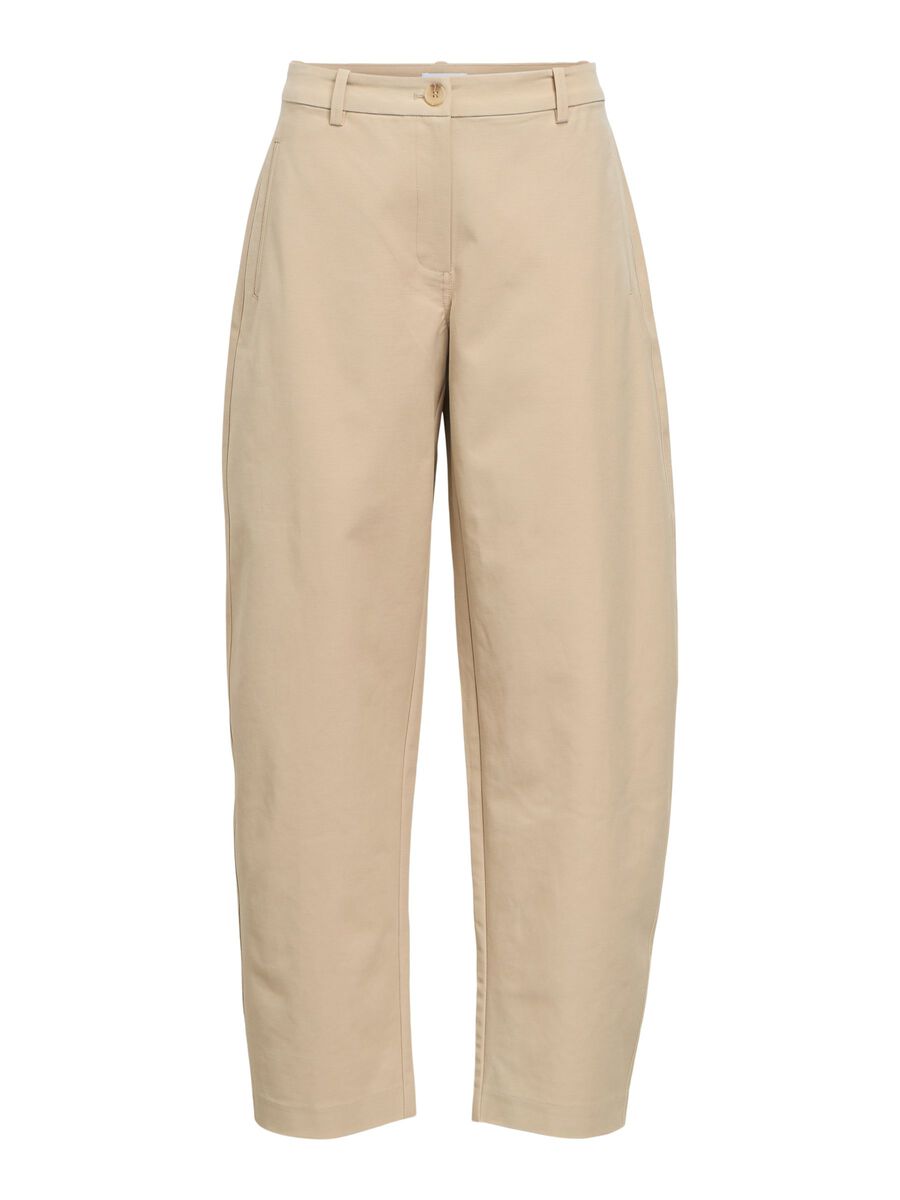 Product carousel image - BARREL LEG TROUSERS, Humus | 2