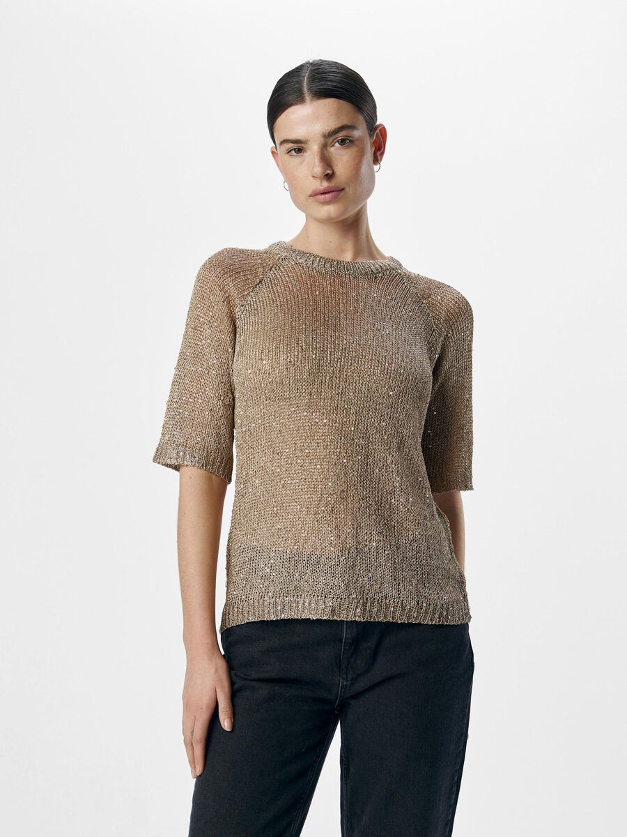 OBJECT SEQUIN PULLOVER, Gold Colour, highres - 23045681_GoldColour_003.jpg