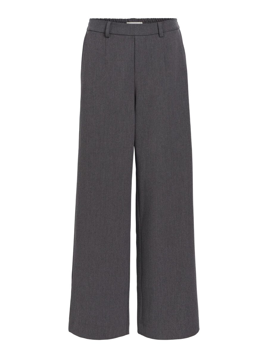 OBJECT OBJLISA TROUSERS, Medium Grey Melange, highres - 23037921_MediumGreyMelange_001.jpg