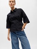 Product image thumbnail - PEPLUM SHIRT, Black | 6