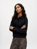 Product image thumbnail - LONG SLEEVED POLO SHIRT, Black | 2