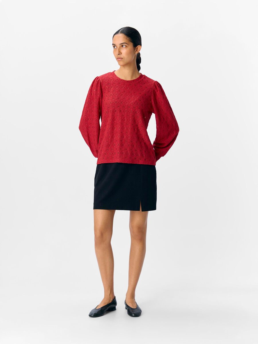 Carousel image - MANCHES LONGUES TOP, Karanda Red | 4