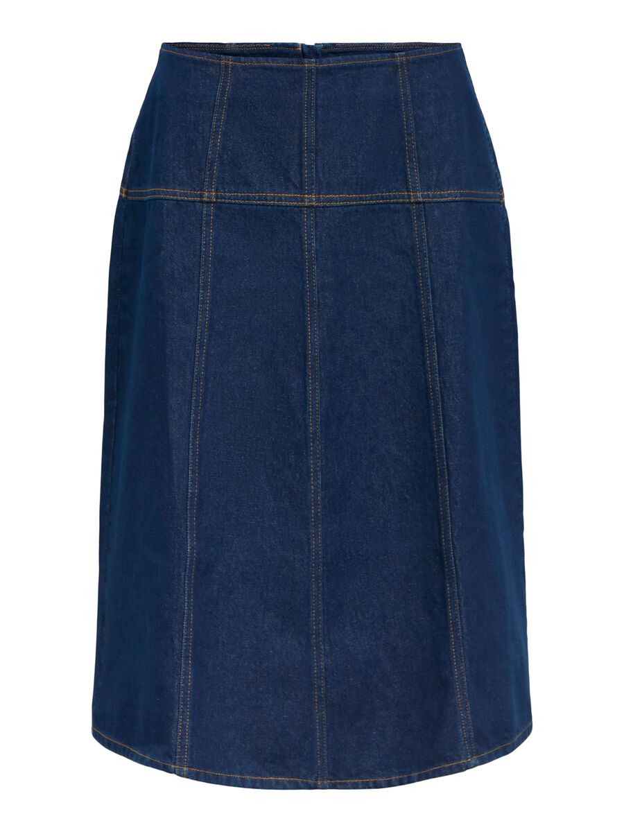 Product carousel image - DENIM MIDIROCK, Dark Blue Denim | 2