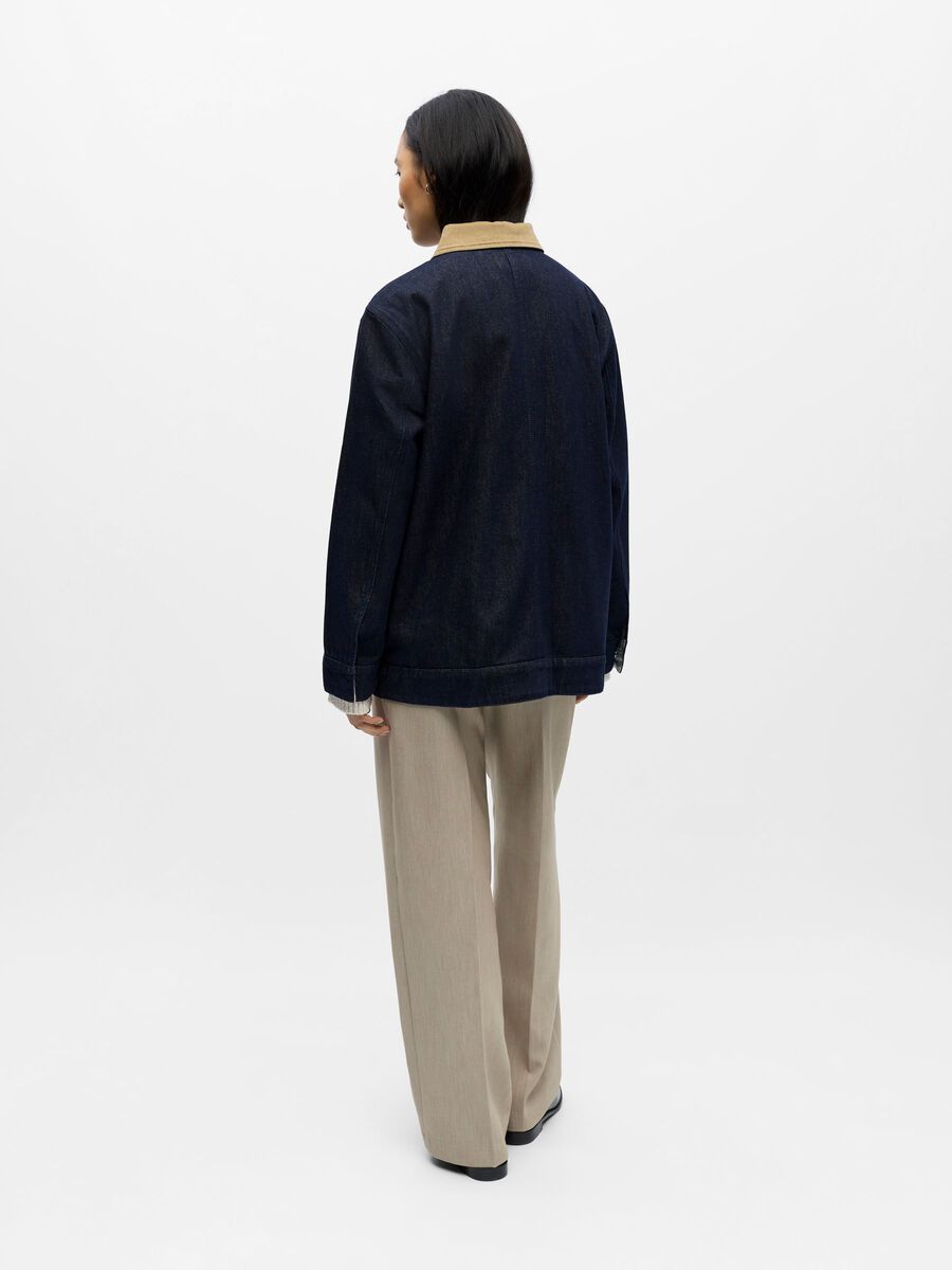 Product carousel image - DÉLAVAGE FONCÉ VESTE EN JEAN, Dark Blue Denim | 2