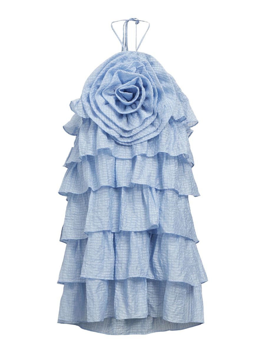 OBJECT HALTER-NECK MINI DRESS, Cornflower Blue, highres - 23046991_CornflowerBlue_001.jpg