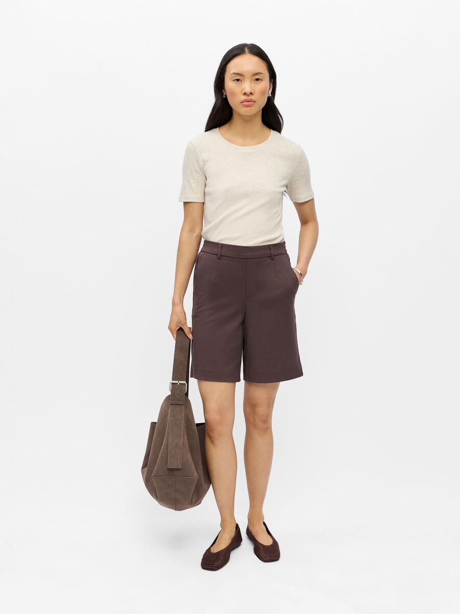 Carousel image - OBJLISA SHORTS, Seal Brown | 4