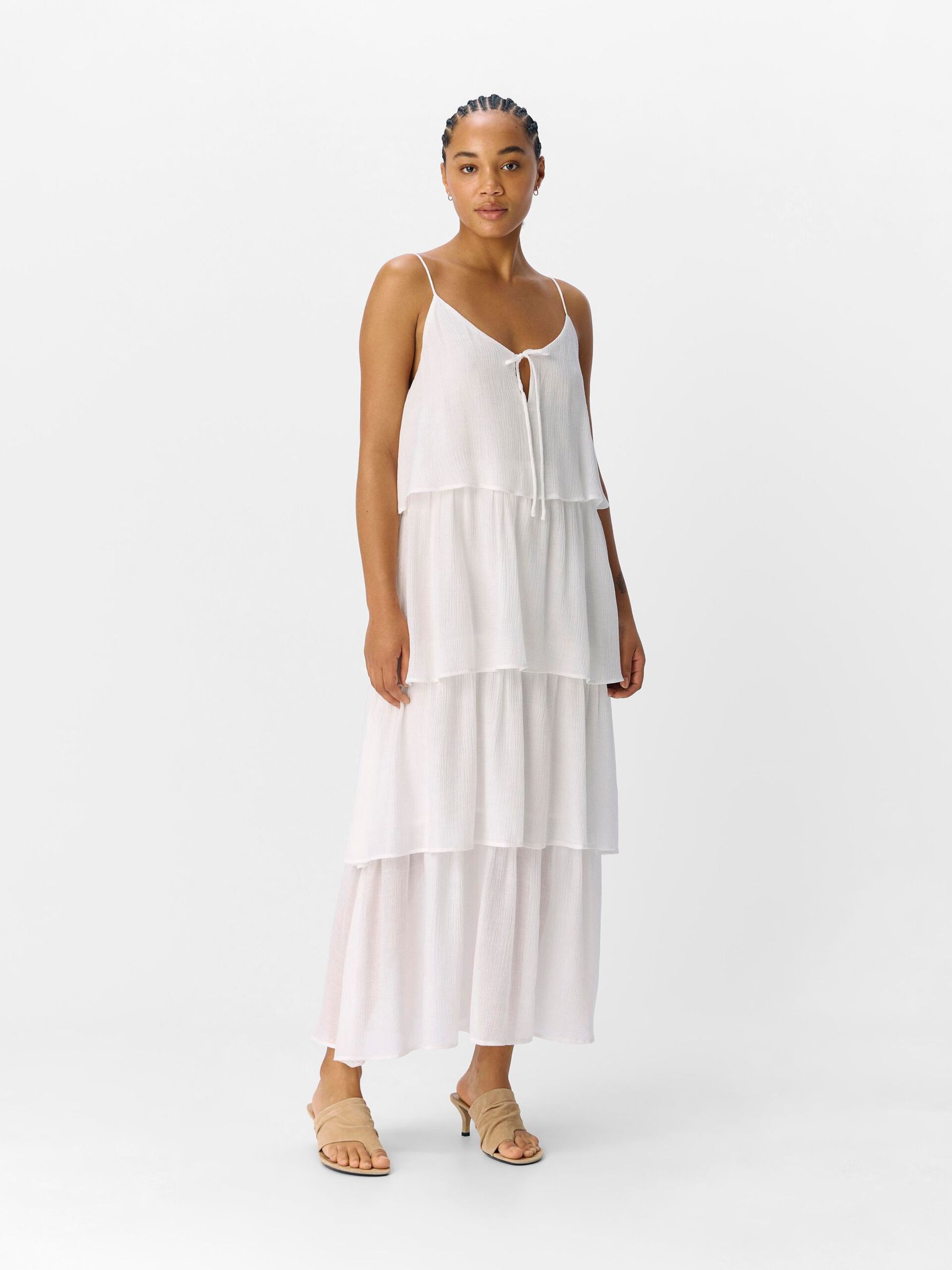 Carousel image - TIERED MAXI DRESS, White | 4