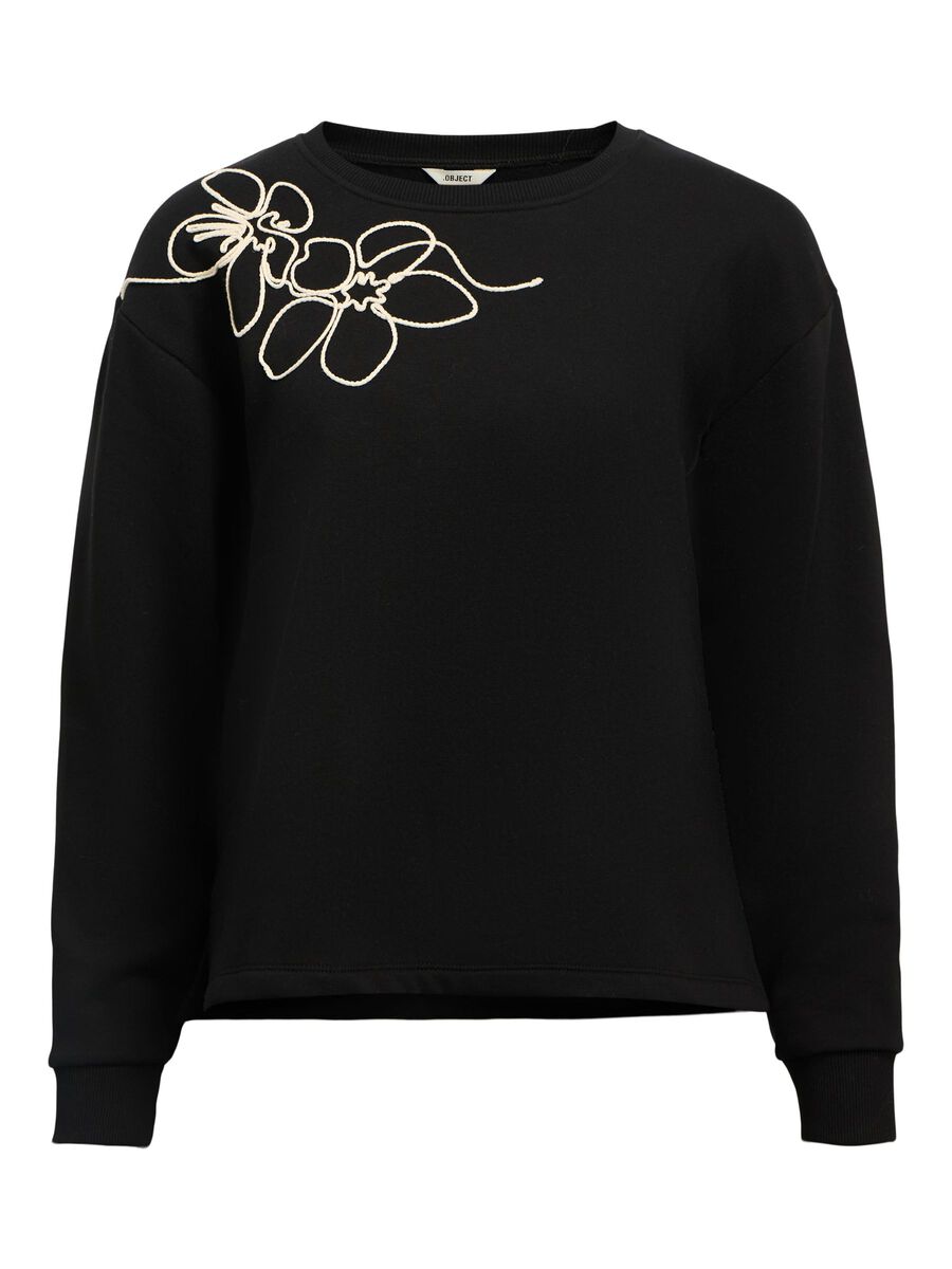 OBJECT EMBROIDERED SWEATSHIRT, Black, highres - 23046004_Black_1170100_001.jpg