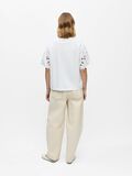 Product image thumbnail - EYELET SLEEVE T-SHIRT, Bright White | 3