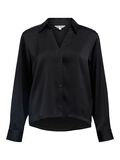 Product image thumbnail - SATIN SHIRT, Black | 1
