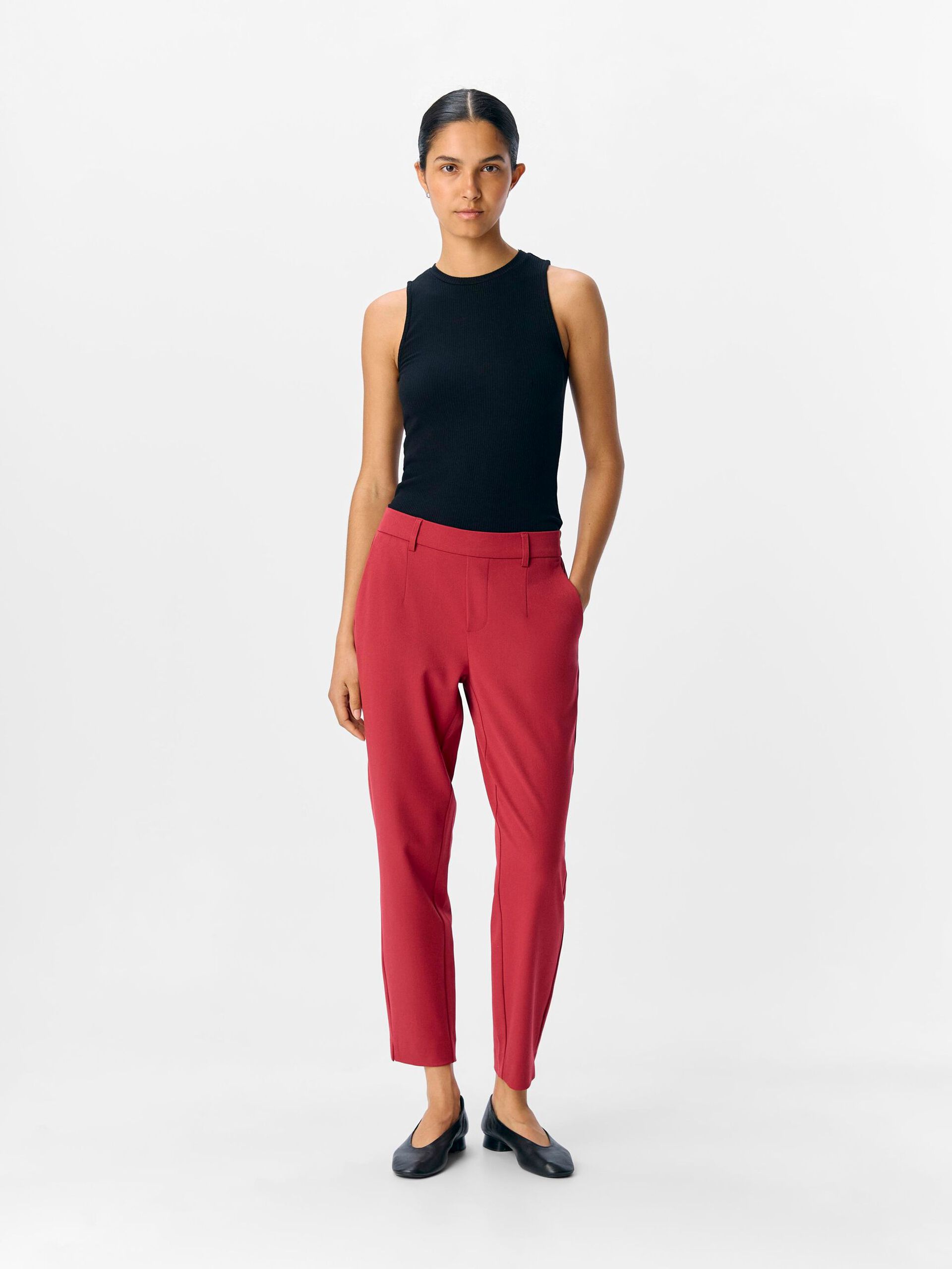 Carousel image - OBJLISA TROUSERS, Karanda Red | 4
