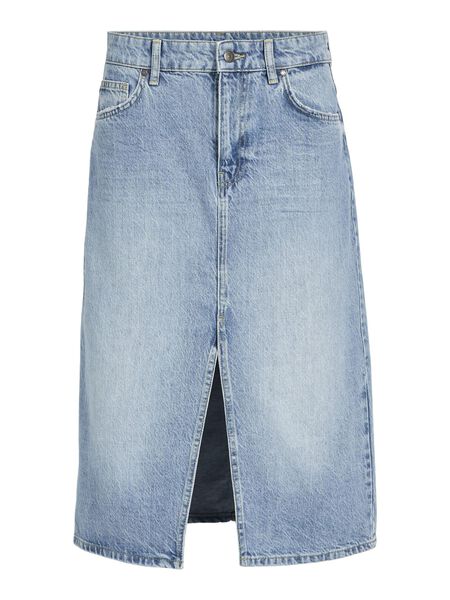 Object Collectors Item DENIM MIDI SKIRT, Light Blue Denim, highres - 23043873_LightBlueDenim_001.jpg