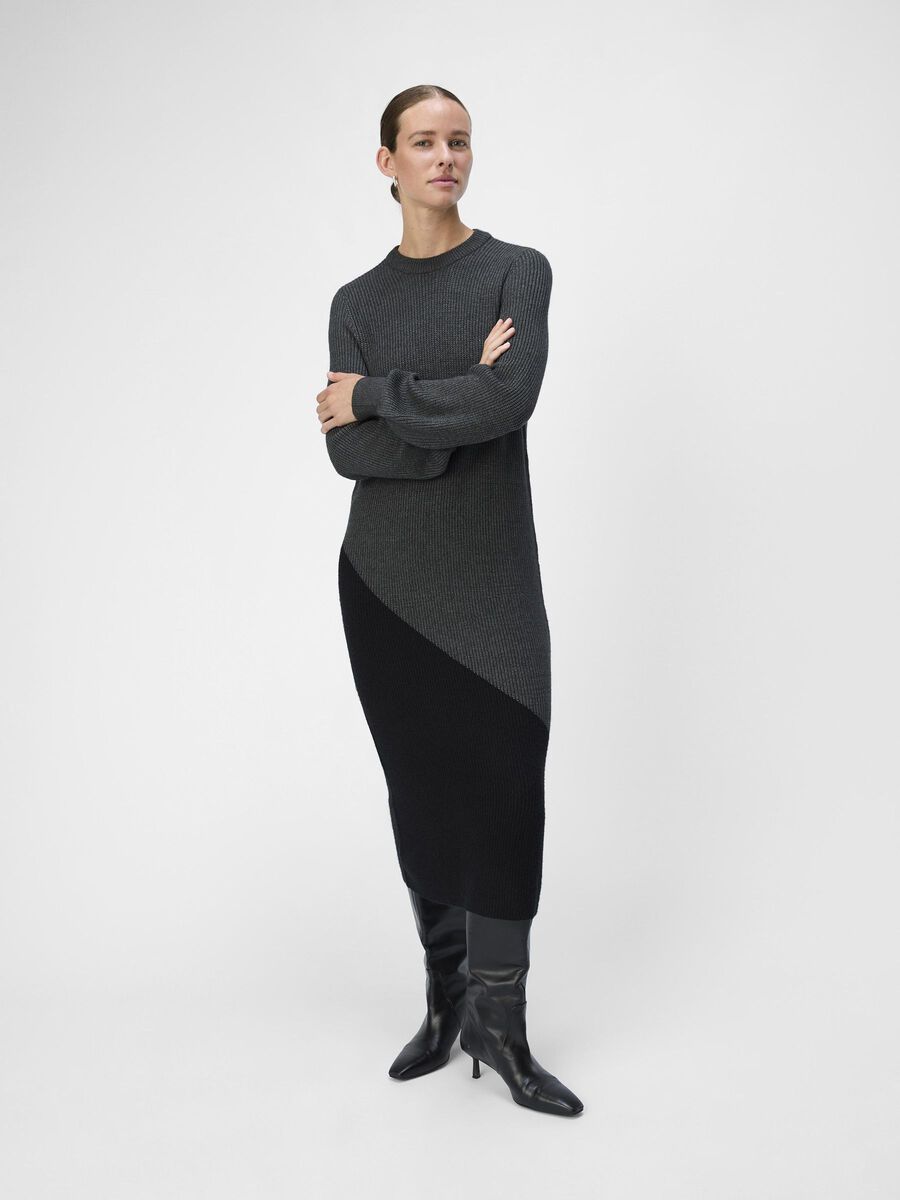 OBJECT VESTITO MIDI, Dark Grey Melange, highres - 23044622_DarkGreyMelange_1147385_003.jpg