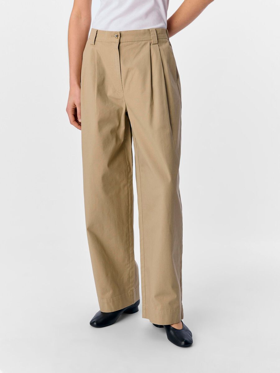 OBJECT BARREL LEG TROUSERS, Twill, highres - 23046340_Twill_003.jpg