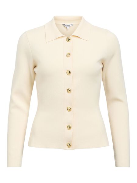 OBJECT COL POLO CARDIGAN, Sandshell, highres - 23049091_Sandshell_001.jpg