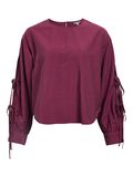 Product image thumbnail - BINDEDETAIL BLUSE, Mauve Wine | 1