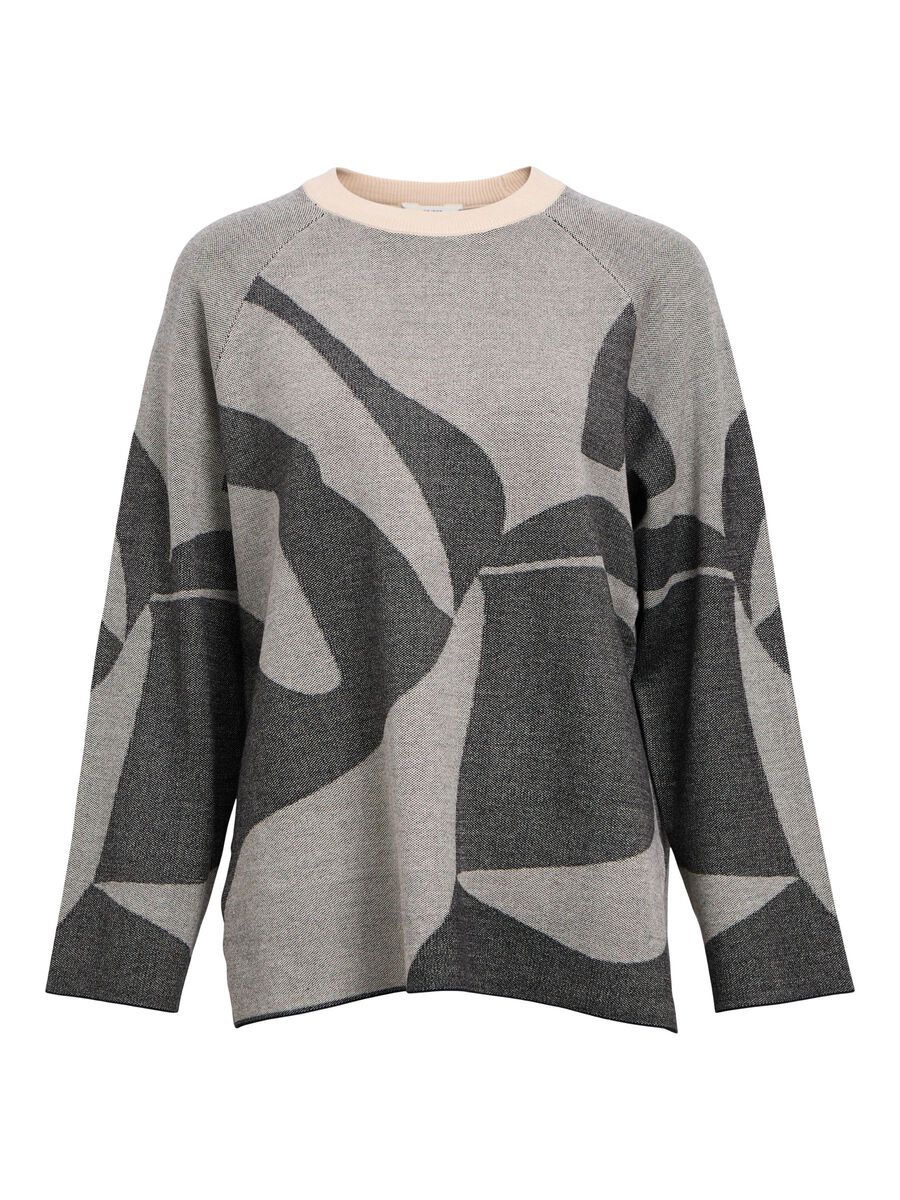 OBJECT KNITTED  PULLOVER, Medium Grey Melange, highres - 23045104_MediumGreyMelange_1136996_001.jpg