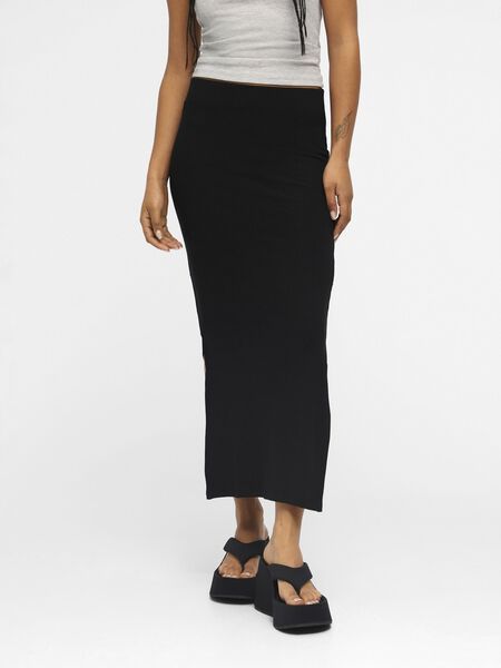 Object Collectors Item MID WAIST MIDI SKIRT, Black, highres - 23043298_Black_003.jpg