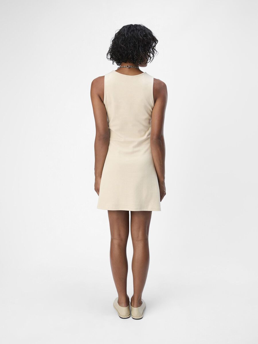 OBJECT SLEEVELESS MINI DRESS, Sandshell, highres - 23045890_Sandshell_004.jpg
