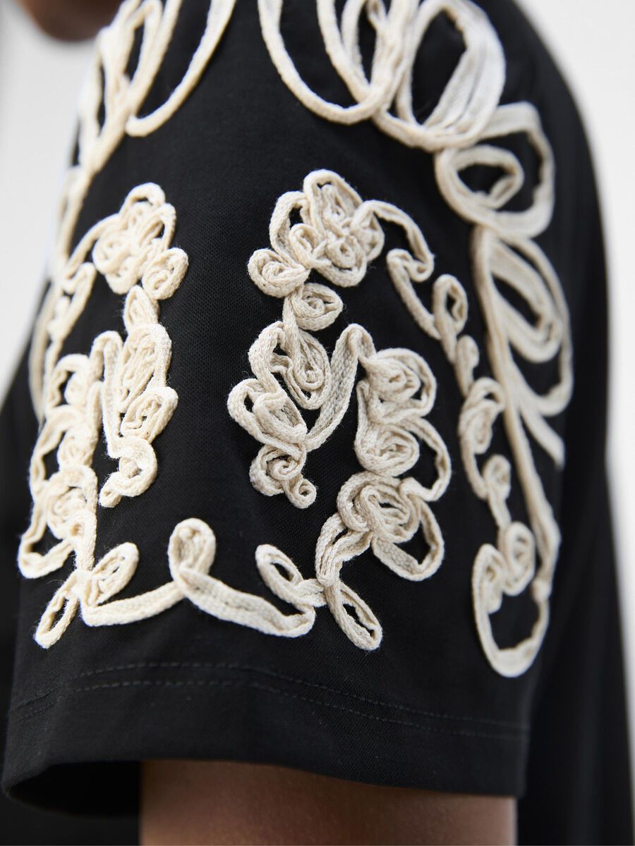 Product carousel image - À MANCHES COURTES TOP, Black | 3