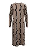 Product image thumbnail - KNITTED MAXI DRESS, Morel | 1