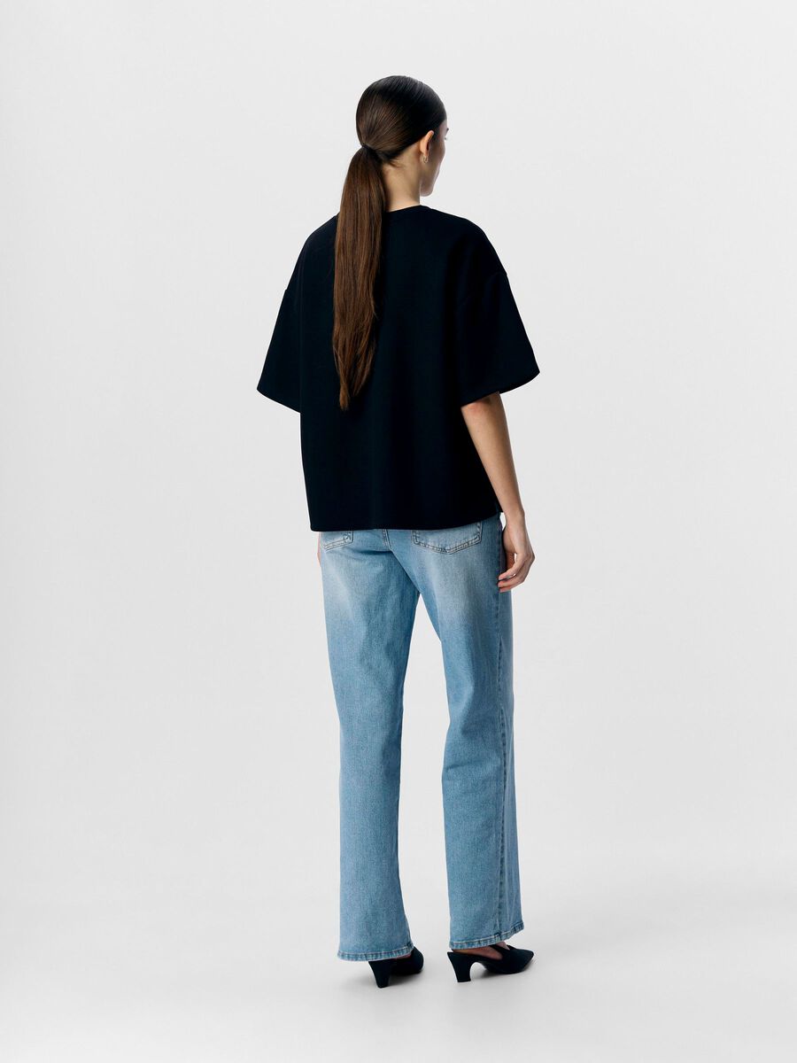 OBJECT BOXY T-SHIRT, Black, highres - 23047203_Black_004.jpg