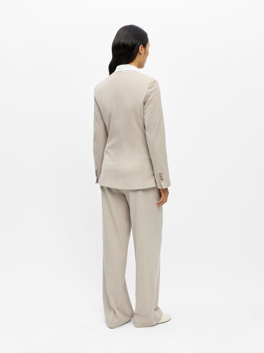 Product carousel image - V-NECK BLAZER, Silver Gray | 2