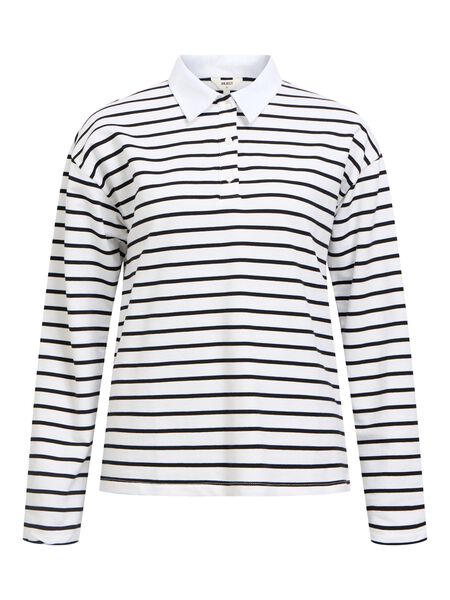 OBJECT STRIPED POLO SHIRT, Black, highres - 23046733_Black_1192332_001.jpg