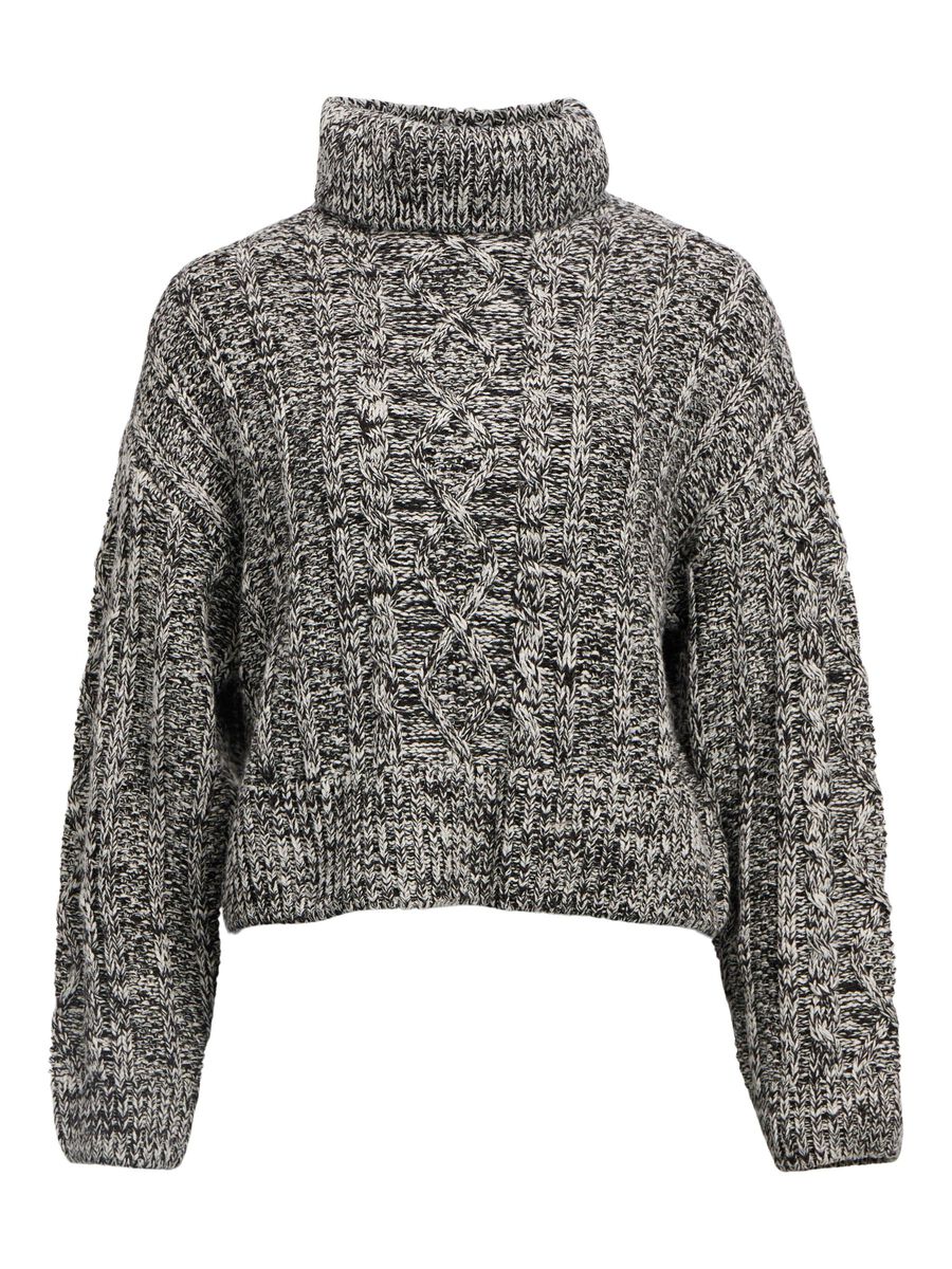 Carousel image - CHUNKY KNITTED JUMPER, Black | 1