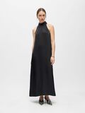 Product image thumbnail - SATIJNEN MAXI JURK, Black | 4