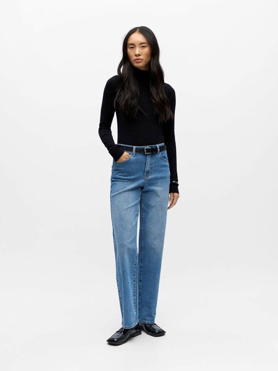 Carousel image - STRAIGHT FIT JEANS, Light Blue Denim | 5