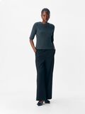 Product image thumbnail - RIBBED KNITTED TOP, Dark Grey Melange | 4