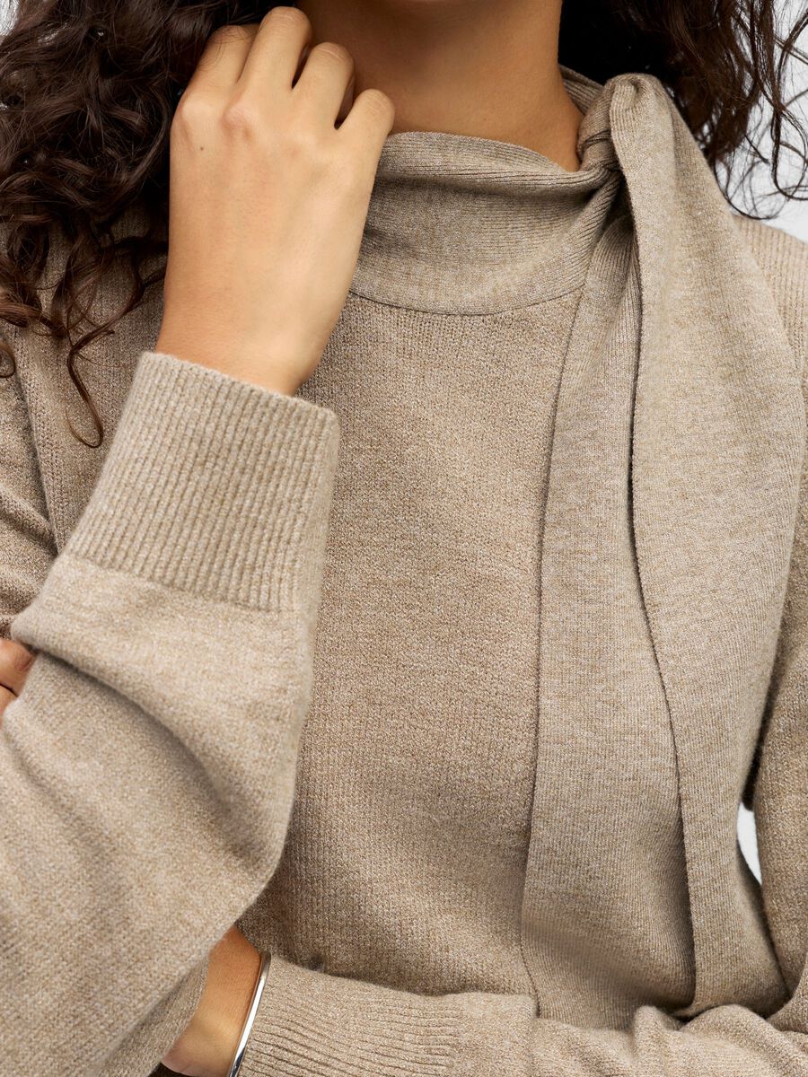 Carousel image - DÉTAIL NŒUD PULL EN MAILLE, Desert Taupe | 5