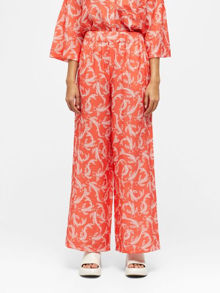 Object Collectors Item PRINTED TROUSERS, Hot Coral, highres - 23041170_HotCoral_1010432_003.jpg