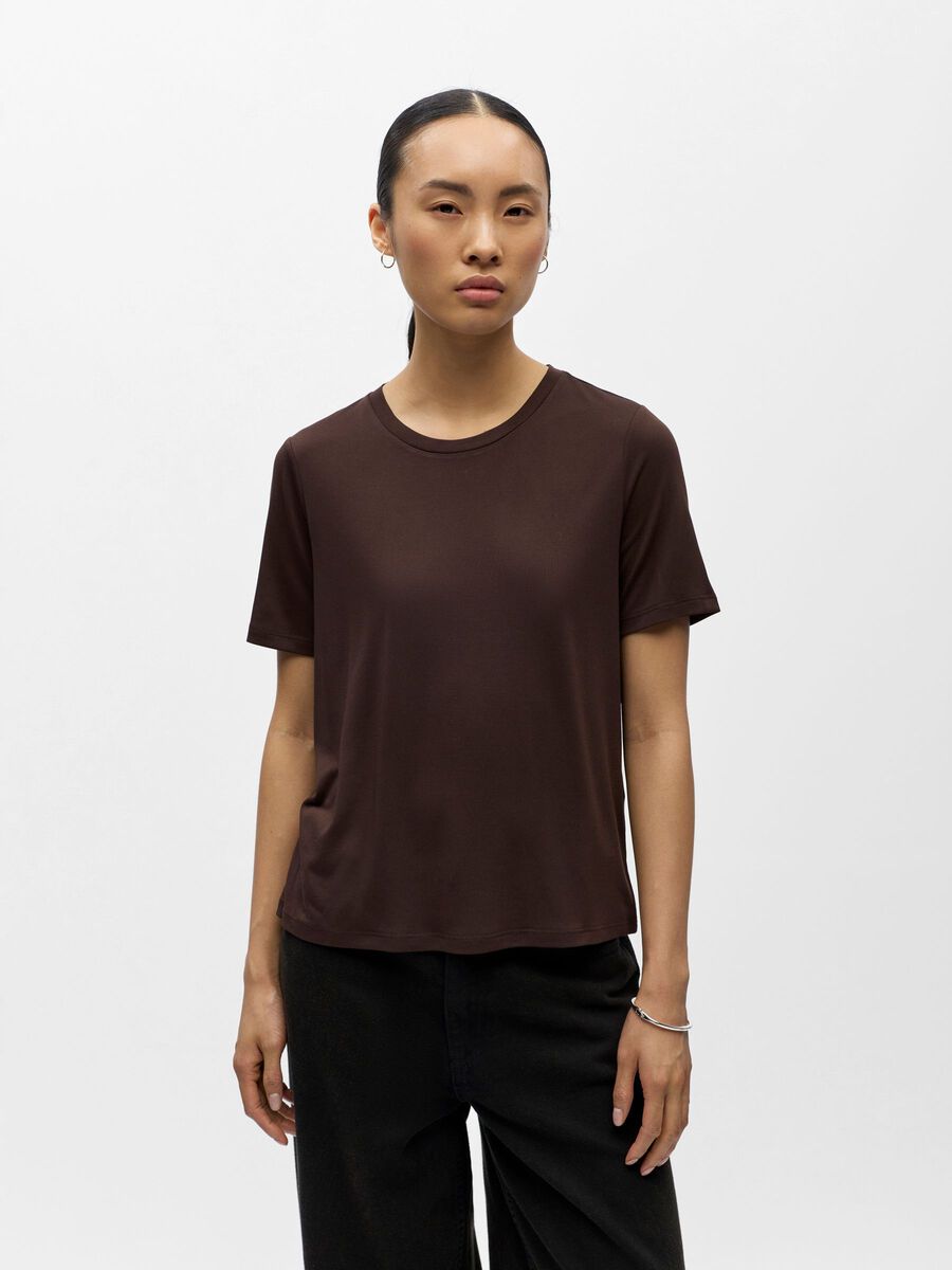 Product carousel image - OBJANNIE T-SHIRT, Seal Brown | 1